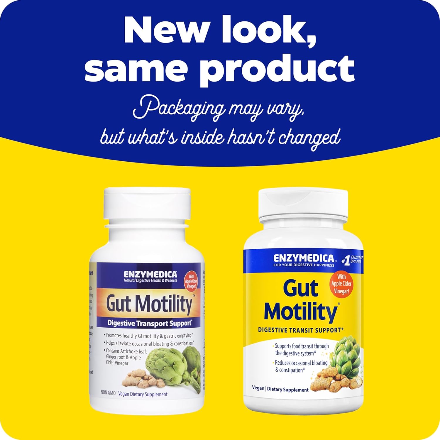 Enzymedica Gut Motility Supplement - Supports Regular Bowel Movements, Reduces Bloating & Constipation - 30 Capsules