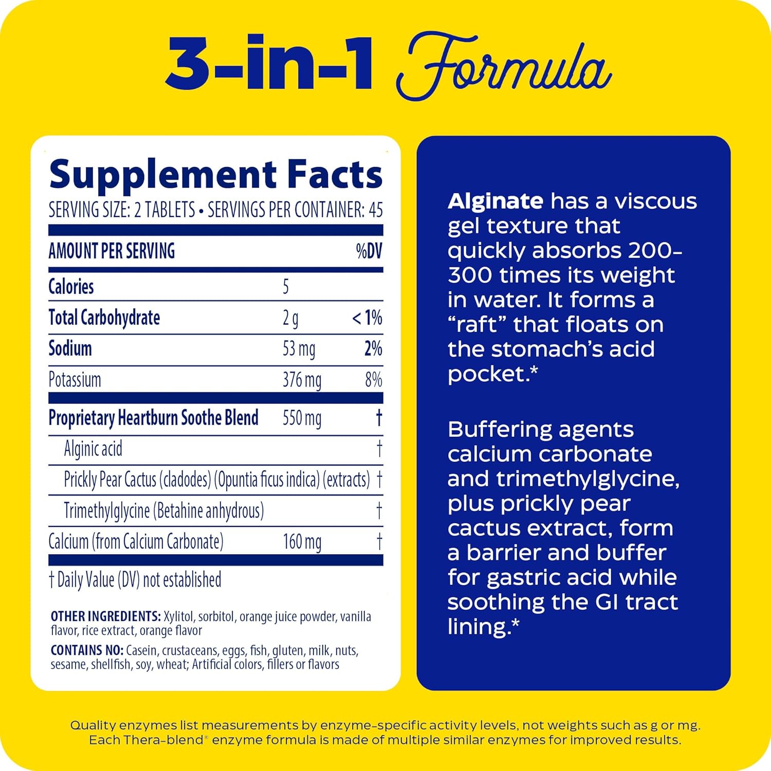 Enzymedica Heartburn Soothe Chews - Vanilla Orange, Digestive Aid for Fast Relief (90 Chews)