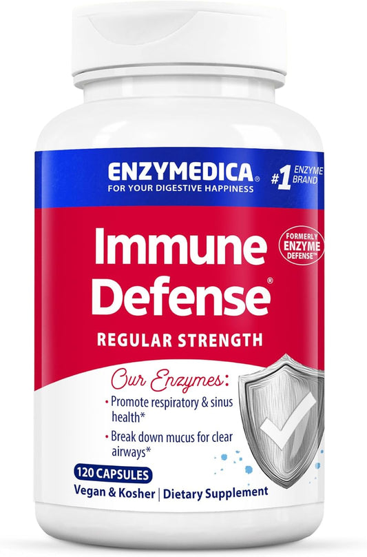 Enzymedica Immune Defense Regular Strength 120 Count Proteolytic Enzymes Support