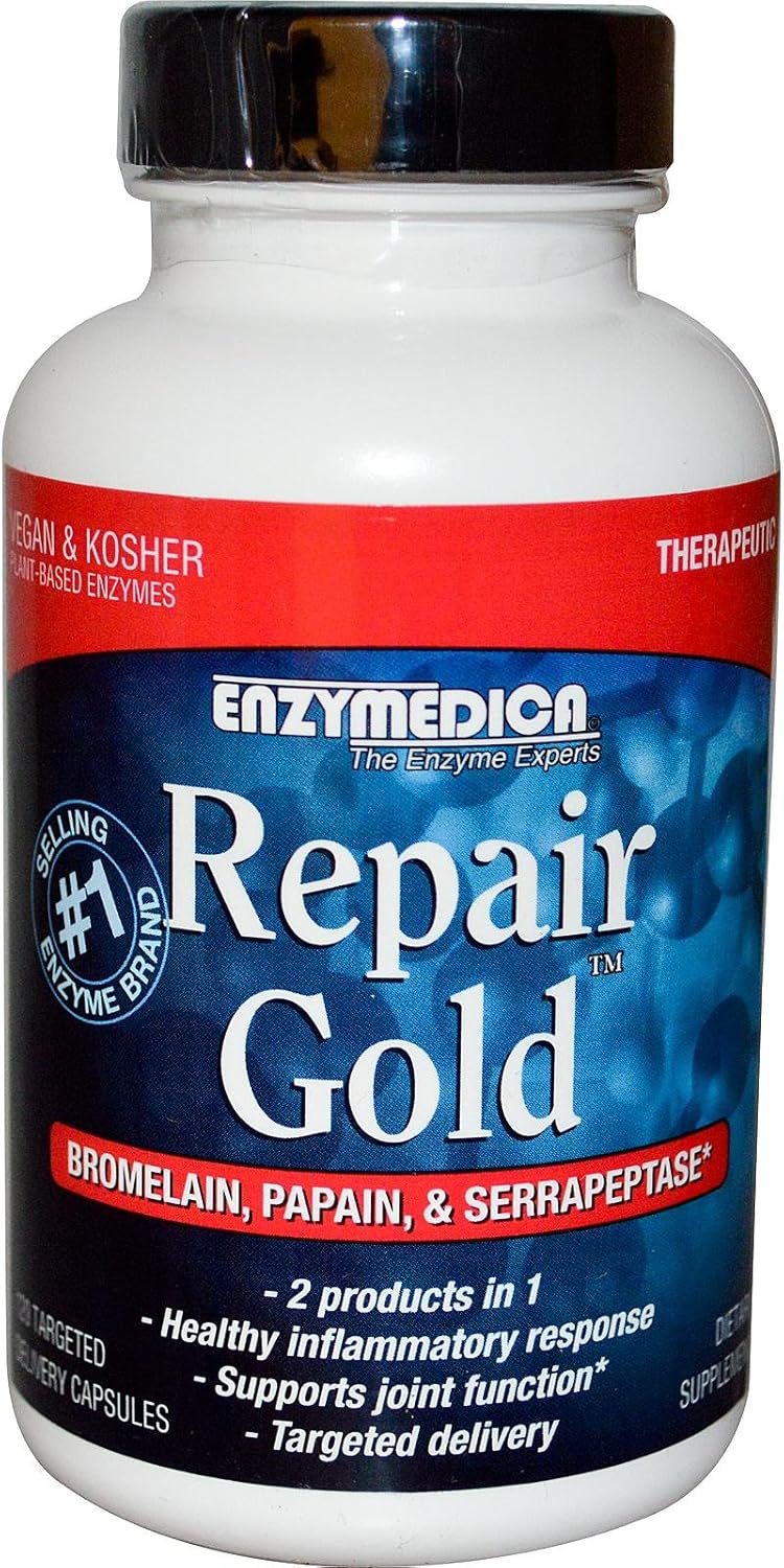 Enzymedica Repair Gold Capsules - 120 Count - Digestive Enzyme Supplement