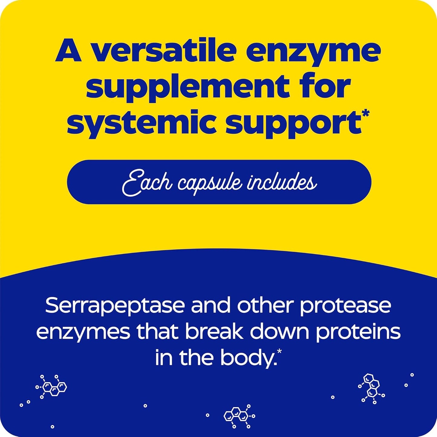 Enzymedica SerraGold Supplement - High-Potency Serrapeptase Enzyme for Respiratory, Heart, and Immune Support - 120 Count