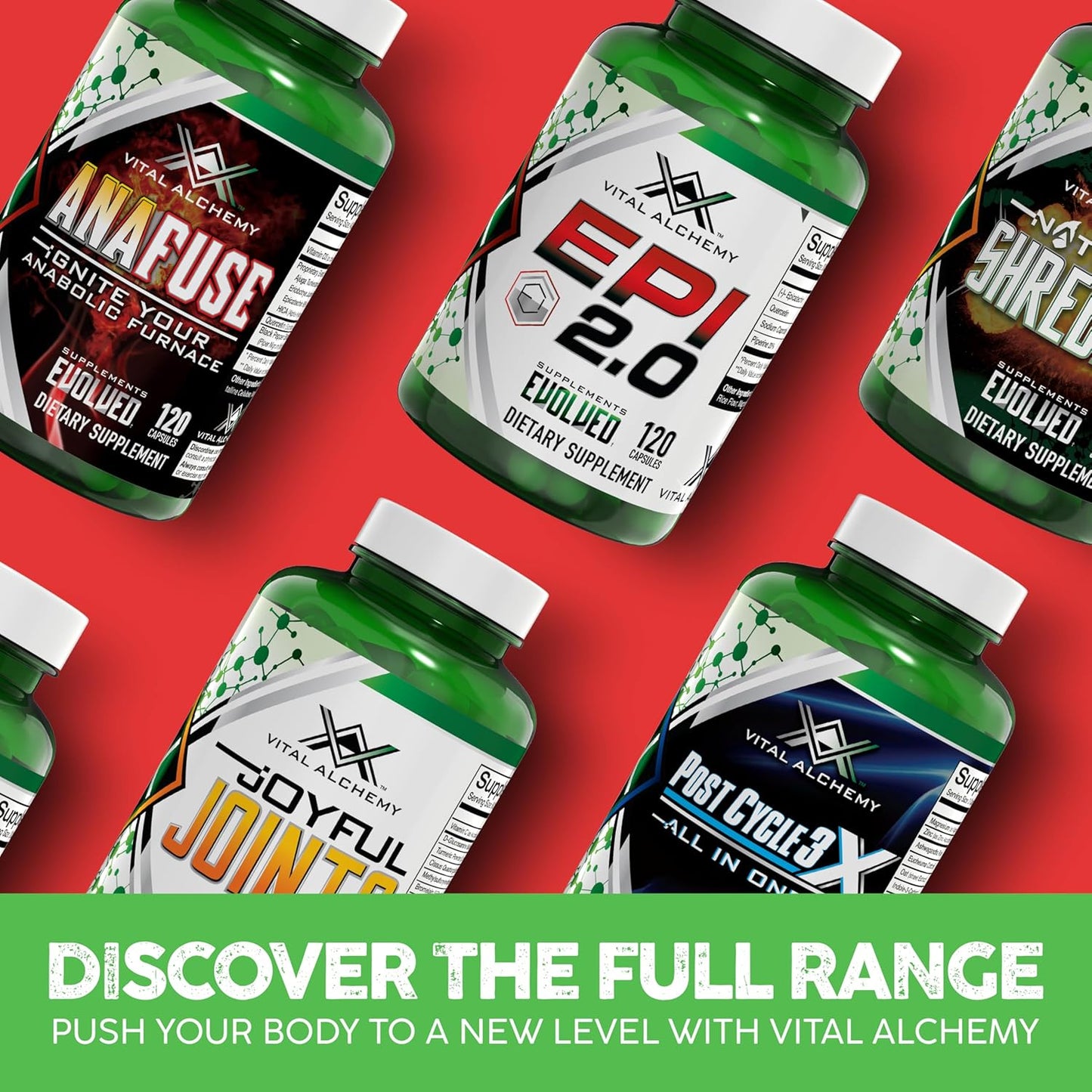 Epi 2.0 Muscle Mass Gainer & Strength Booster with Epicatechin, Quercetin, and Piperine - Joint Support - 120 Capsules