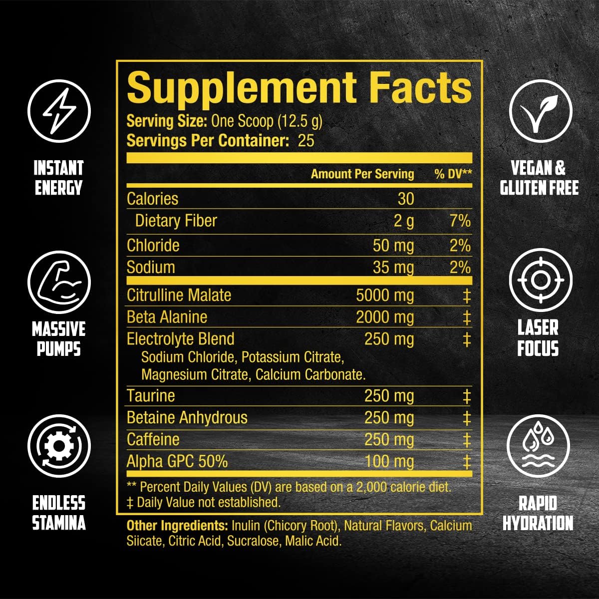 EPN Supplements BALLISTIC Pre Workout Powder with Nitric Oxide Booster, Electrolytes, Caffeine & Nootropics - Rocket Pop Flavor