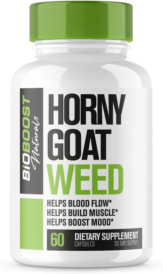 EPN Supplements BioBoost | 9-in-1 Fast-Acting Horny Goat Weed Pills for Men | Extreme Blood-Flow Support, Stamina, Performance | 60 Pills, 9 Research-Backed Ingredients