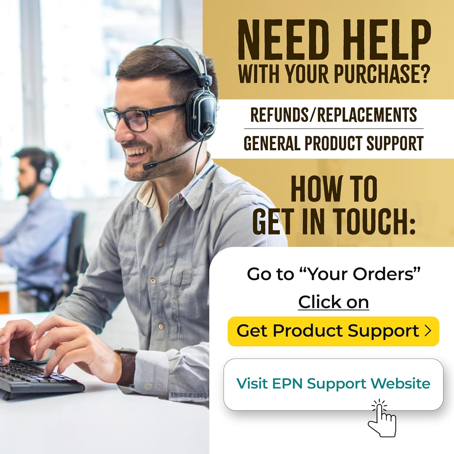 EPN Supplements Doctor's Recommended Fast-Acting ED Pills for Men - #1 Male Enhancement Support with 19 Ingredients for Stronger Hard-On's - 60 Pills