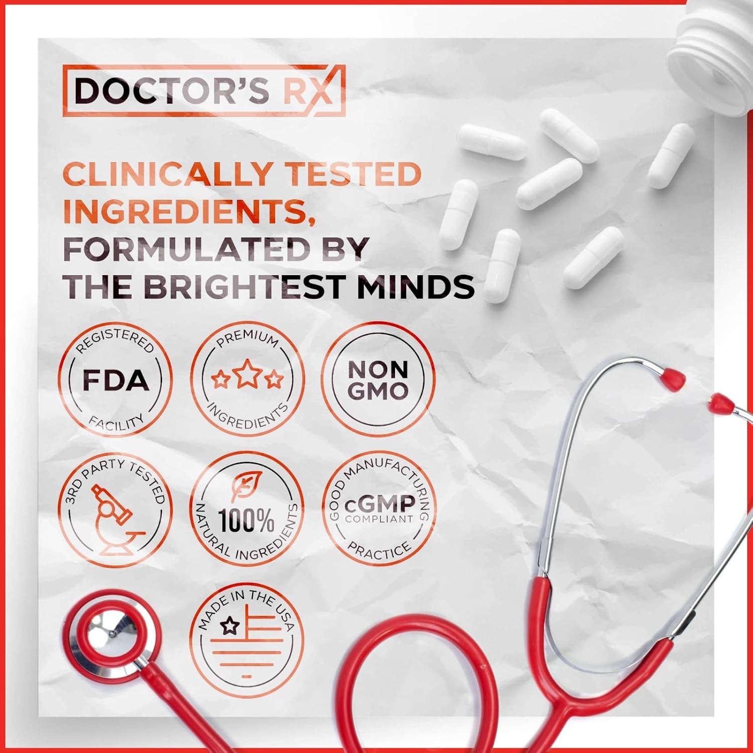 EPN Supplements Doctor's Recommended Fast-Acting ED Pills for Men - #1 Male Enhancement Support with 19 Ingredients for Stronger Hard-On's - 60 Pills