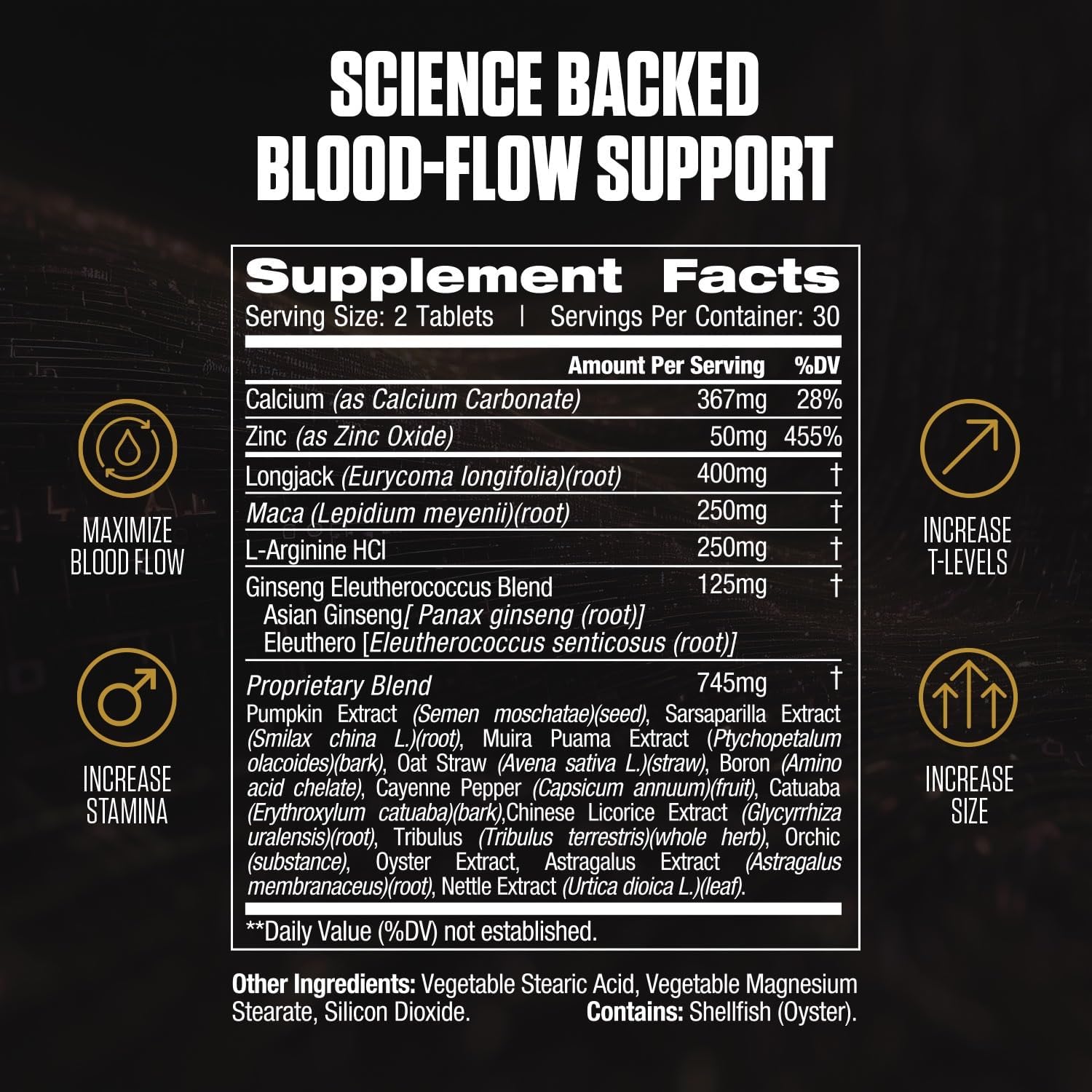 EPN Supplements ERECTIFY MAX Pills for Men - Fast Acting Male Enhancement with Horny Goat Weed & 18 Ingredients - 60 Pills