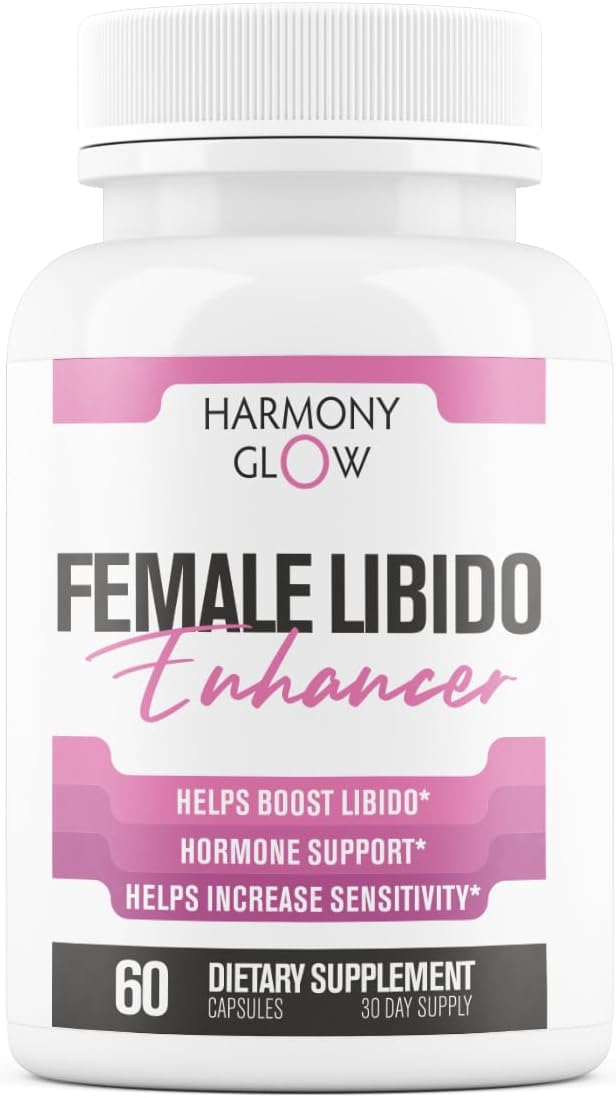 EPN Supplements Harmony Glow: Women's Libido Booster with 12 Powerful Ingredients | Boost Desire, Mood, Energy, Sensitivity | Natural & Safe - 60 Capsules