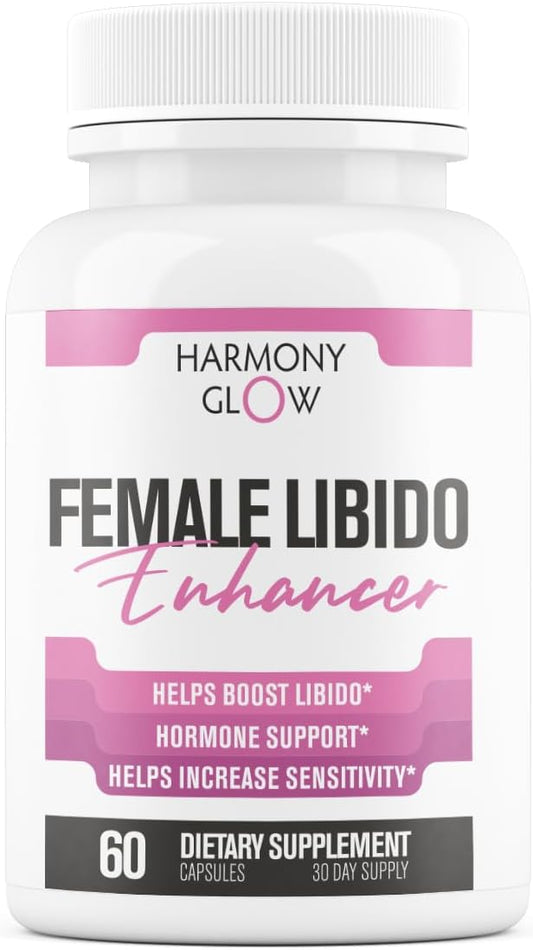 EPN Supplements Harmony Glow: Women's Libido Booster with 12 Powerful Ingredients | Boost Desire, Mood, Energy, Sensitivity | Natural & Safe - 60 Capsules