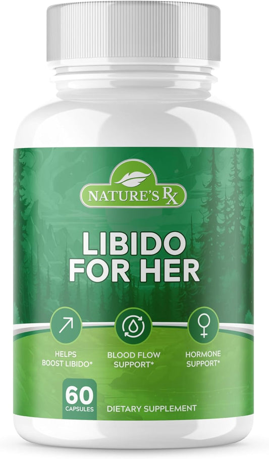 EPN Supplements Nature's RX | Best Libido Booster for Women with Dong Quai & 13 Powerful Ingredients | Enhance Drive, Passion, Sensitivity | 100% Natural - 60 Pills