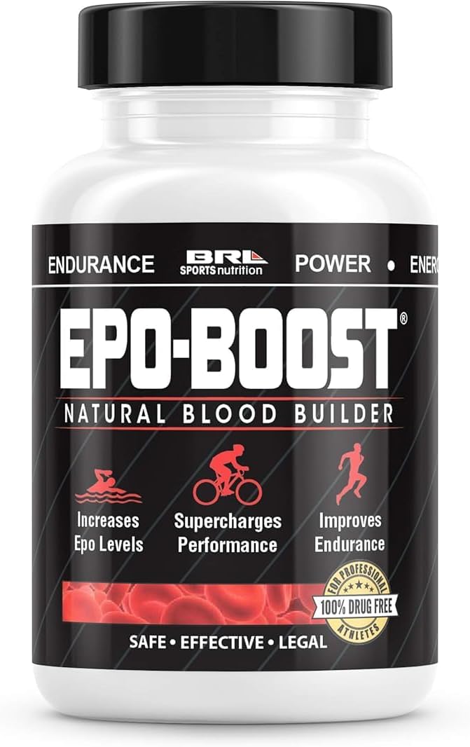 EPO-Boost Iron Supplement with Echinacea & Dandelion Root for RBC Support, Energy, and Endurance - Made in USA (1-Pack)