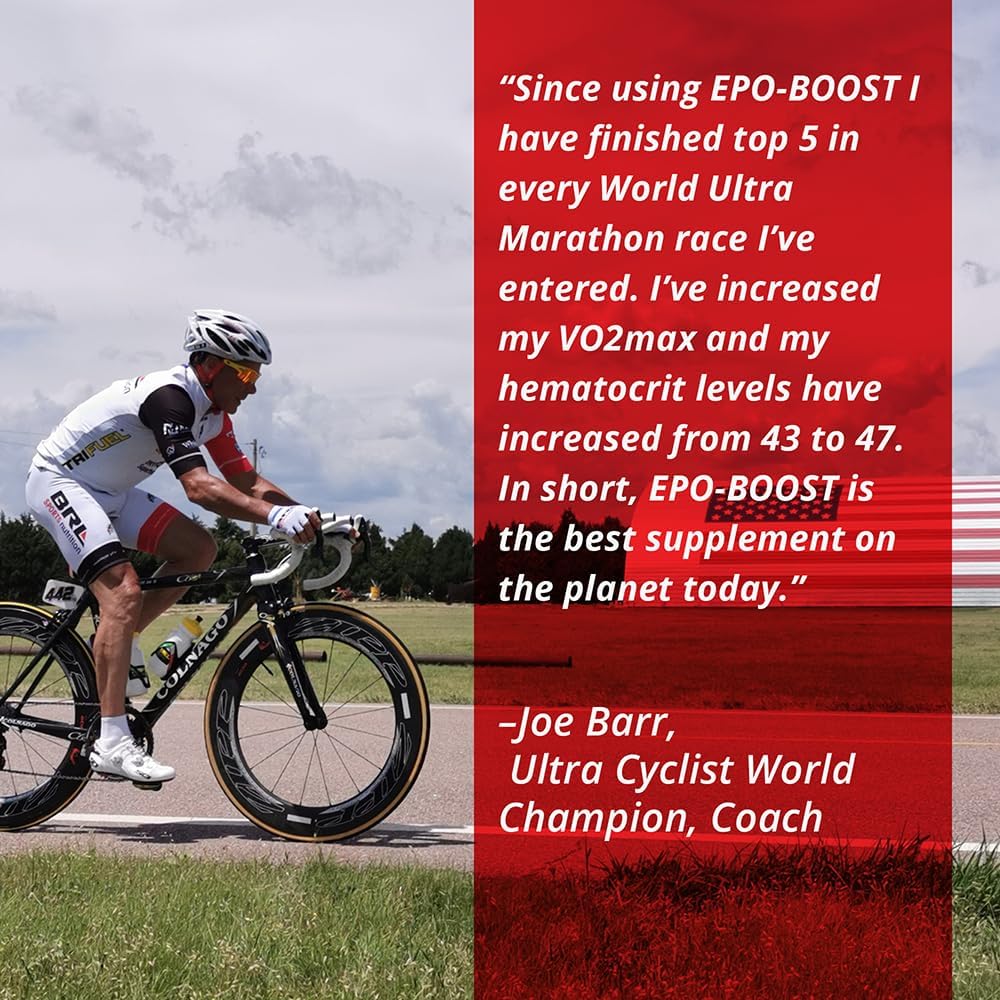 EPO-Boost Iron Supplement with Echinacea & Dandelion Root for RBC Support, Energy, and Endurance - Made in USA (1-Pack)