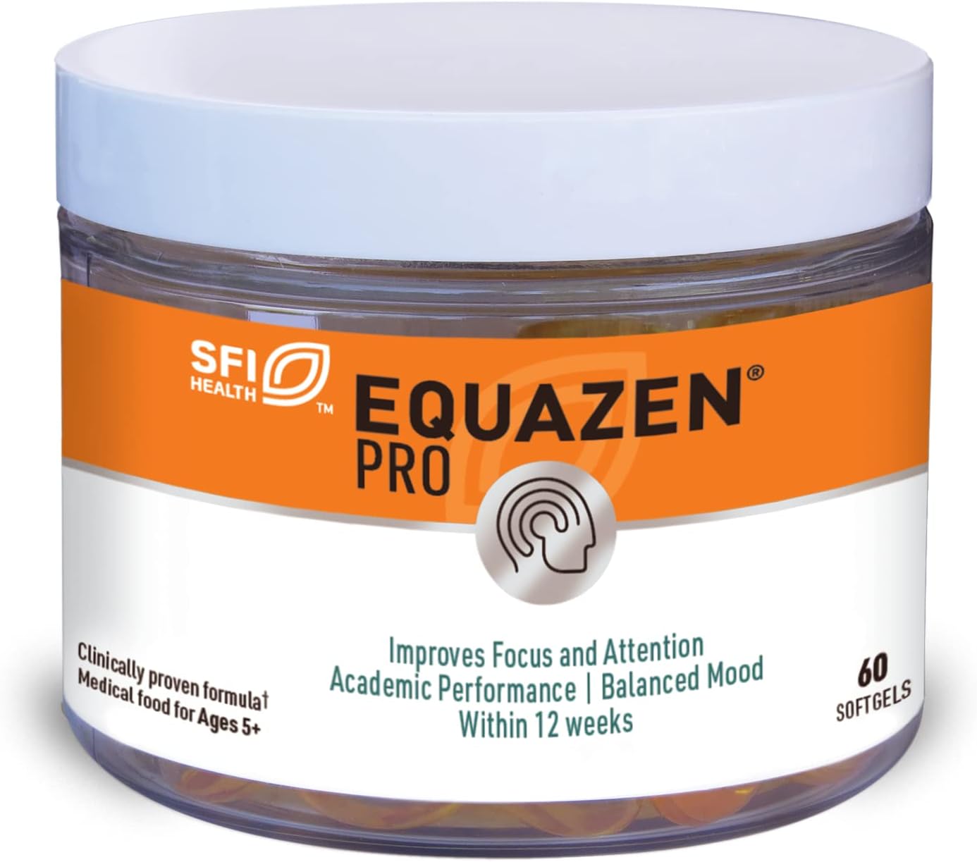 Equazen PRO Kids Fish Oil Softgels - Supports Focus, Learning, Behavior - DHA/EPA Omega-3 + Omega-6 Brain Supplement (60ct)