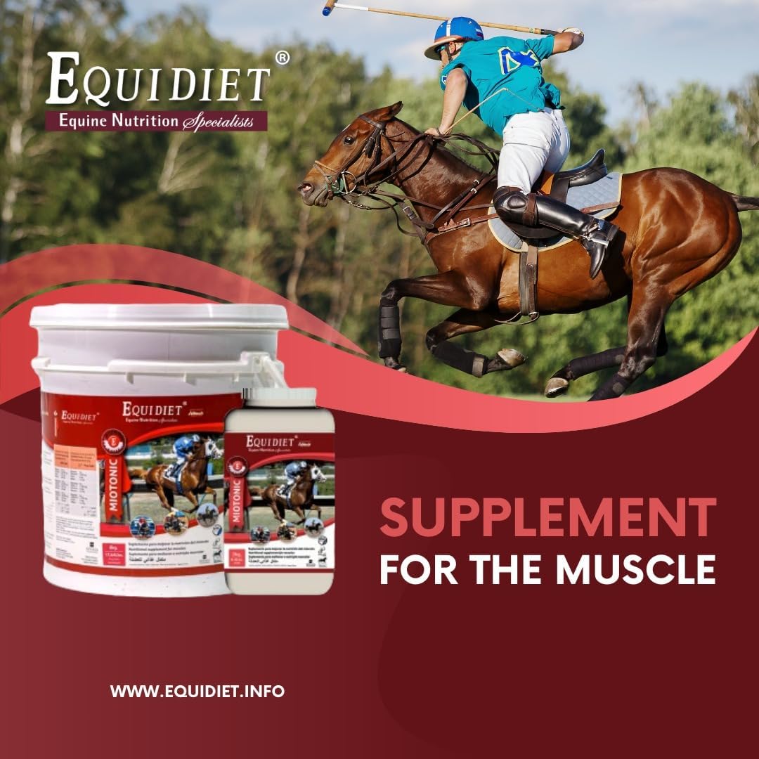 Equidiet MIOTONIC Vitamin E Supplement for Horses - Pellets with Vitamins and Minerals - Weight Builder for Horses - Neutraceuticals (3 kg)