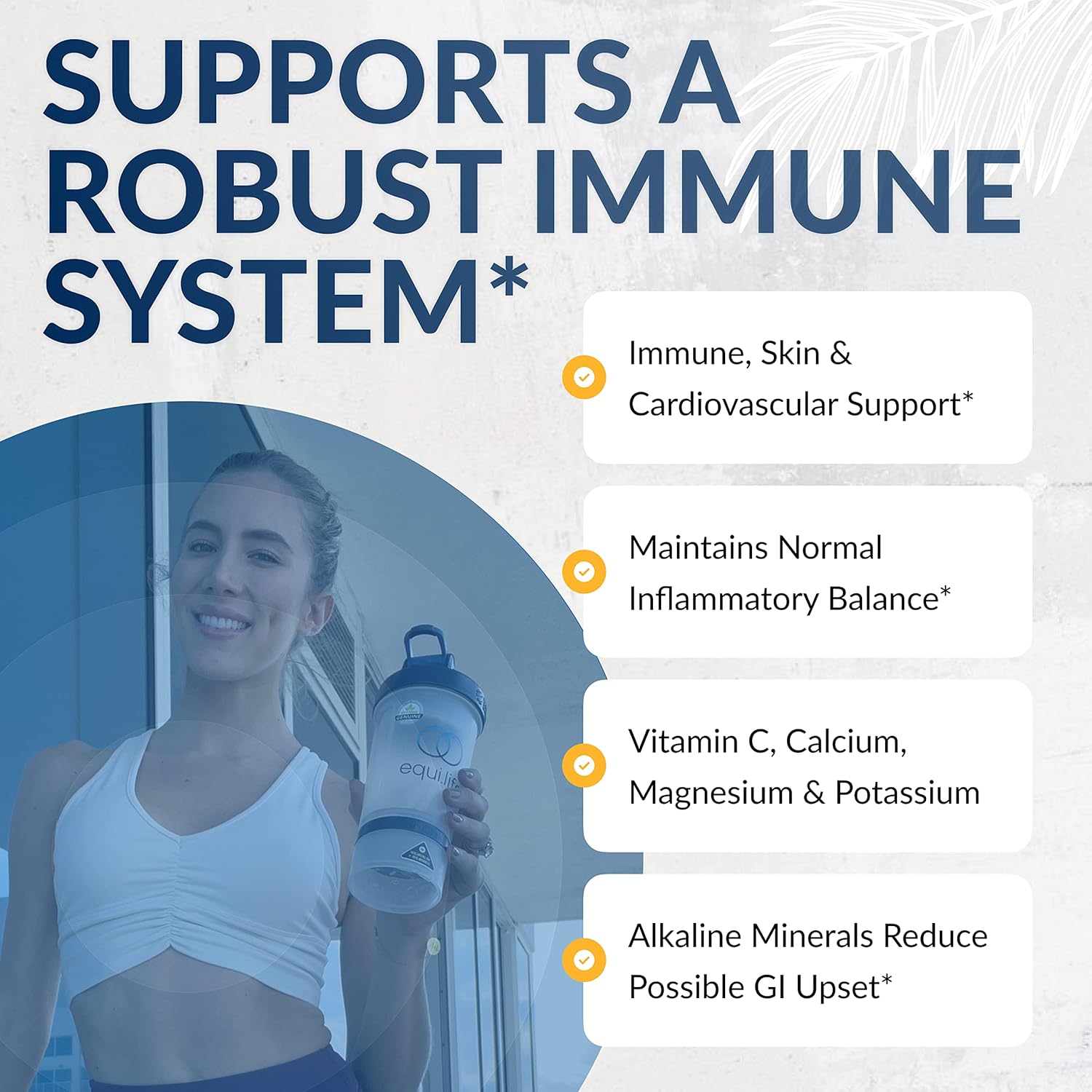 Equilife Alkalizing Vitamin C Powder - Immune Support & Energy Boost Supplement with Potassium, Magnesium, and Calcium for Skin Moisture (8.3 oz)