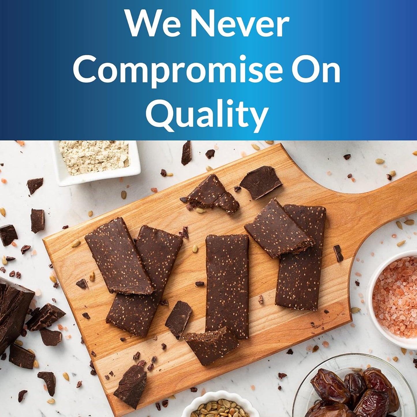 EquiLife Chocolate Brownie Whole Food Bars - Paleo & Vegan Protein Bars with 6g of Protein, Under 200 Calories, Organic Nutrition Bars, Travel-Size, Gluten-Free, Soy-Free - 9 Count
