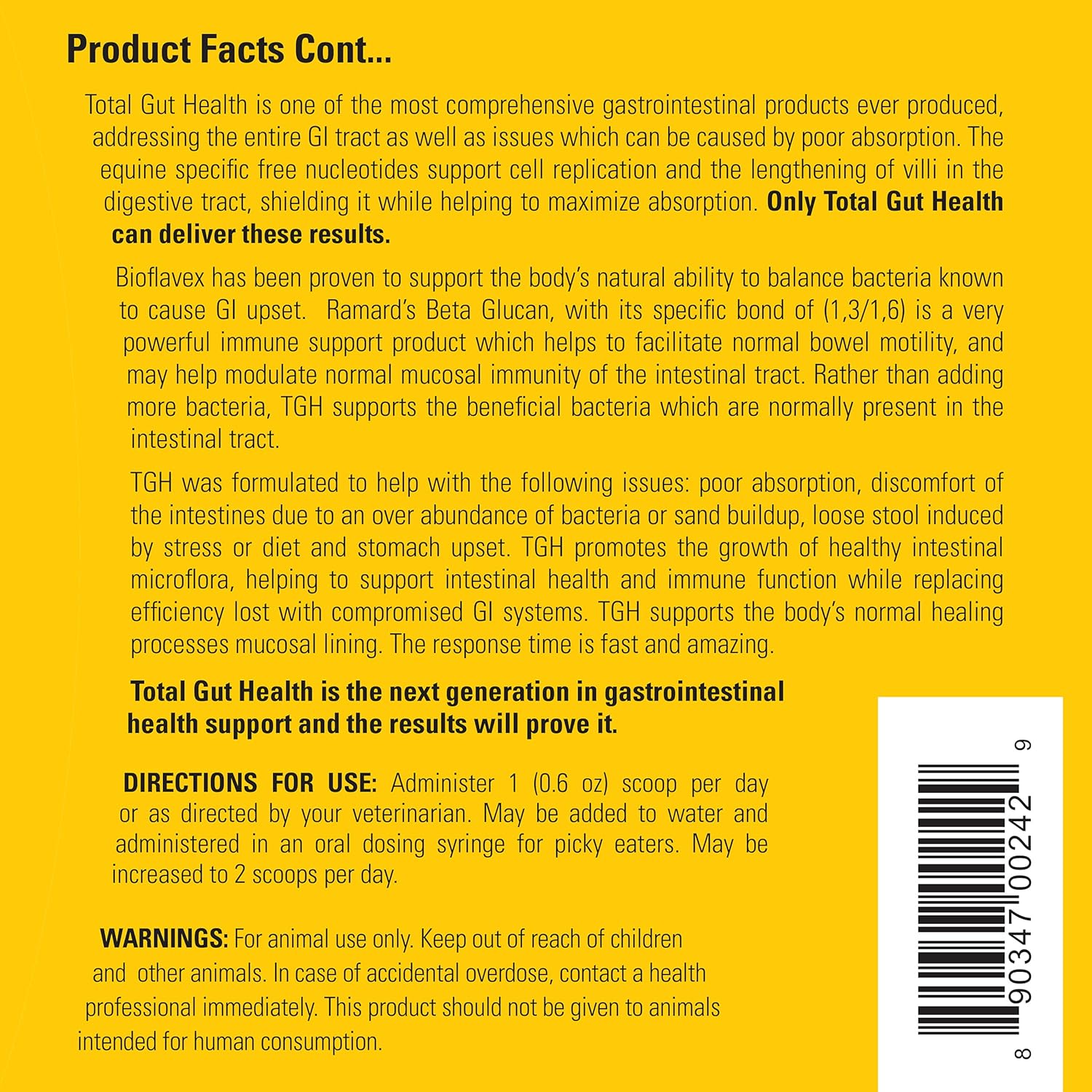 Equine Digestive Support Supplement for Horses - Total Gut Health, Probiotics, Vitamins, Gastric Relief - 6.75 lbs, 180-Day Supply