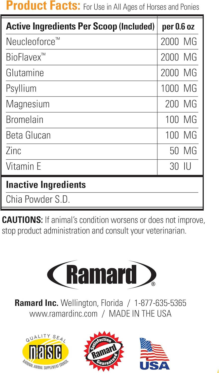 Equine Digestive Support Supplement for Horses - Total Gut Health, Probiotics, Vitamins, Gastric Relief - 6.75 lbs, 180-Day Supply