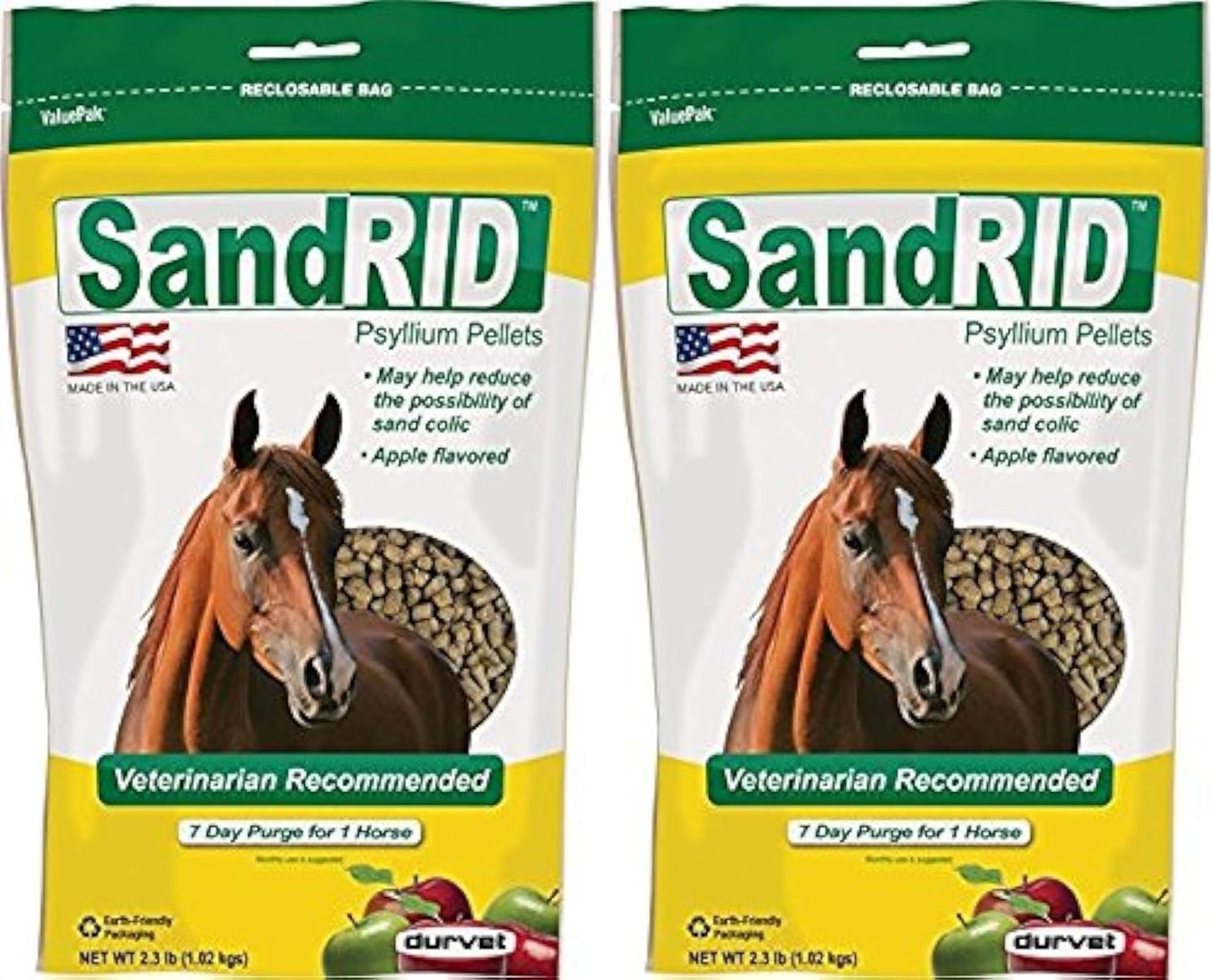 Equine Durvet Sandrid Psyllium Pellets Value Pack - Digestive Health Support
