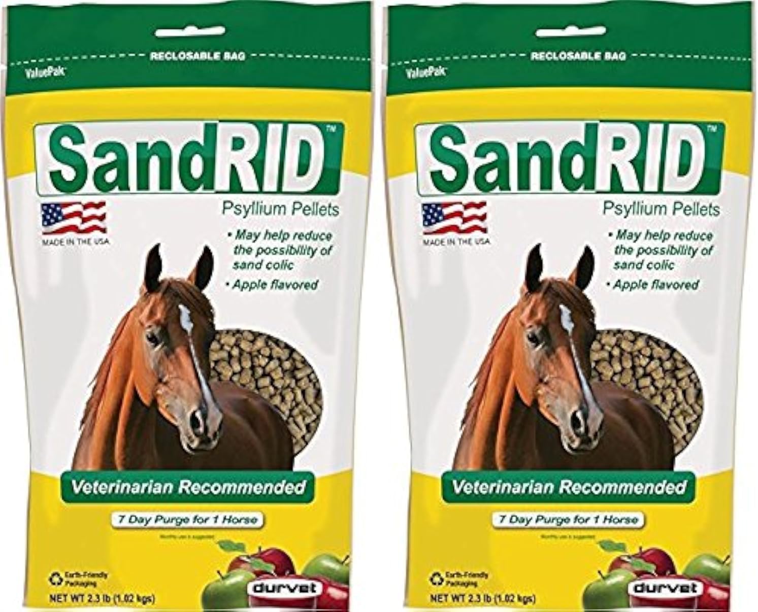 Equine Durvet Sandrid Psyllium Pellets Value Pack - Digestive Health Support