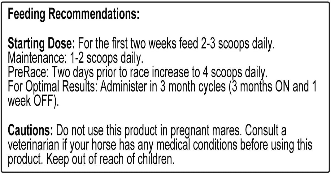 Equine Endurance Supplement - EPO Formula for Horses - 30 Servings - 3.38 oz
