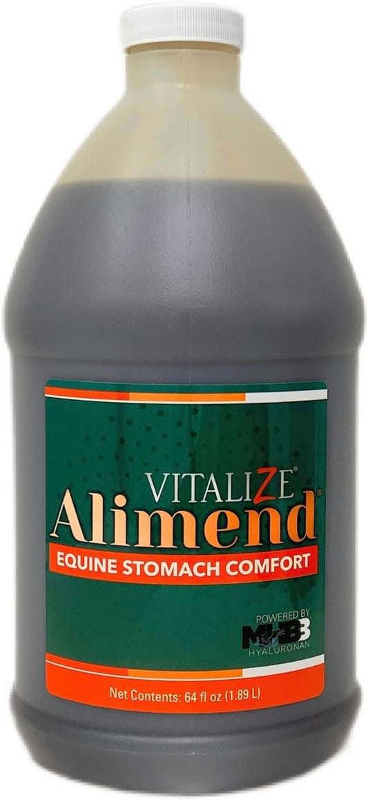 Equine Gastric Support Solution - Vitalize Alimend Stomach Supplement for Horses - 64 fl oz