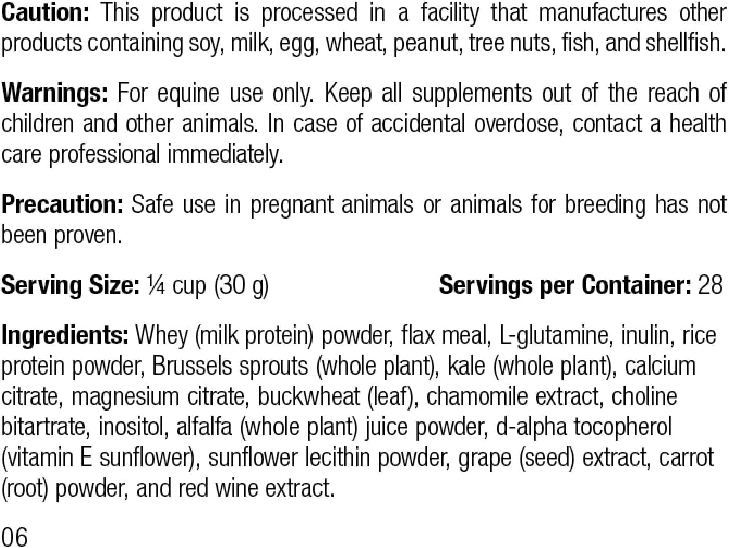 Equine GI Support Powder Supplement - Whole Food Digestion Formula for Horses - 850g - Standard Process Inc.