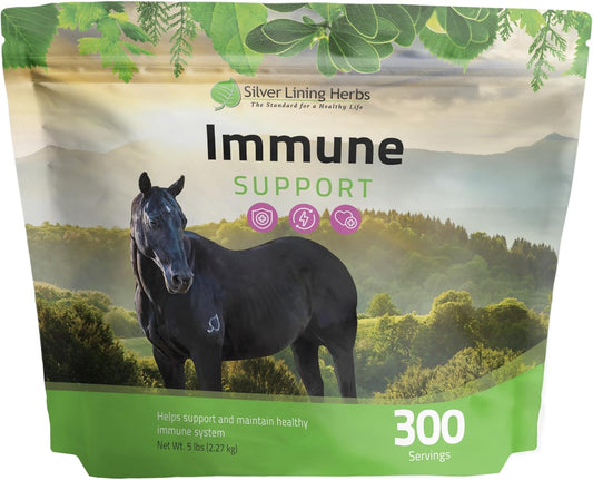 Equine Immune Support Herbal Supplement - Boost Horse Immune System, Stamina, & Endurance - Health Support for Horses - Natural Immunity Booster - 5 lb Bucket
