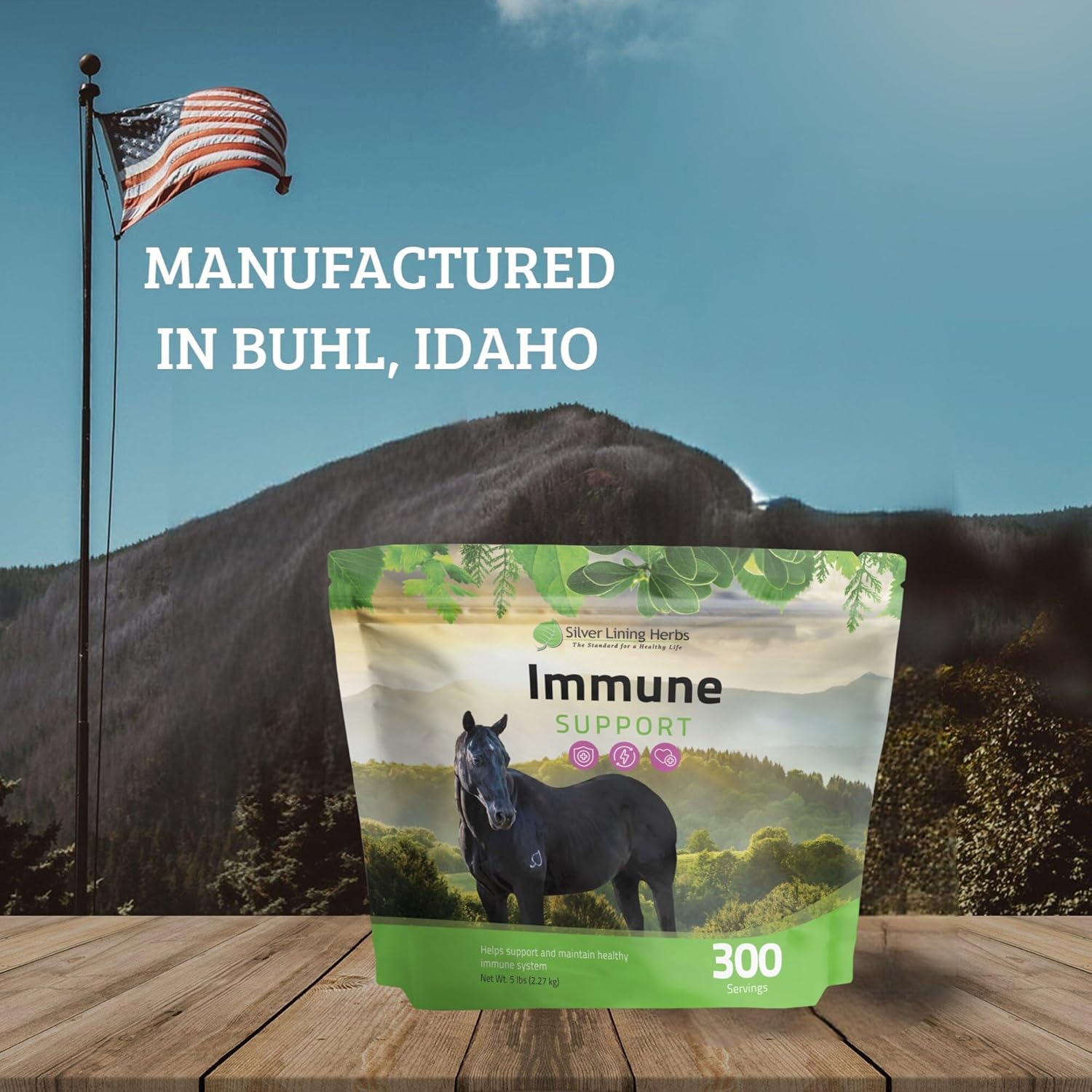Equine Immune Support Herbal Supplement - Boost Horse Immune System, Stamina, & Endurance - Health Support for Horses - Natural Immunity Booster - 5 lb Bucket