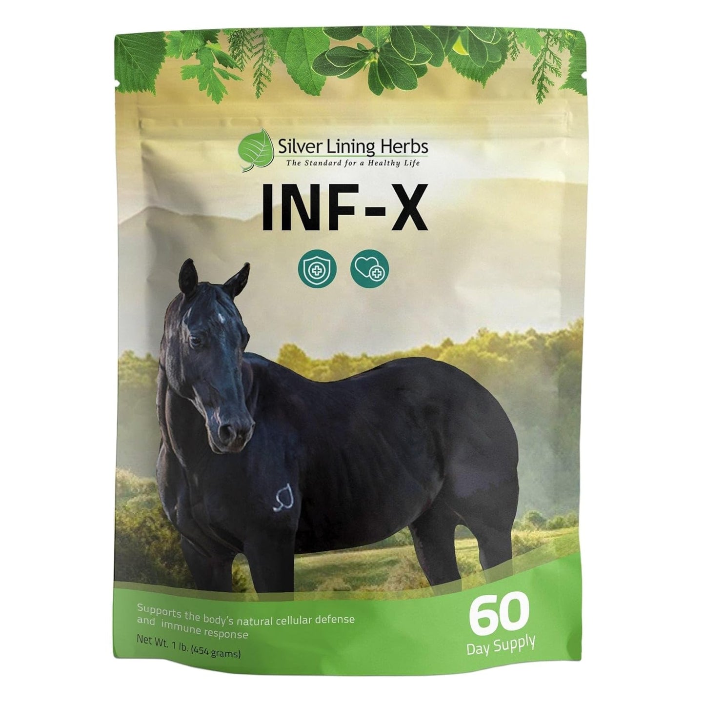 Equine INF-X Herbal Supplement for Horse Stress Relief & Immune System Support - 1 lb