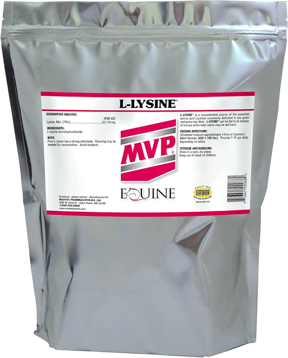Equine Muscle and Immune Support Supplement - MVP L-Lysine (10lb)