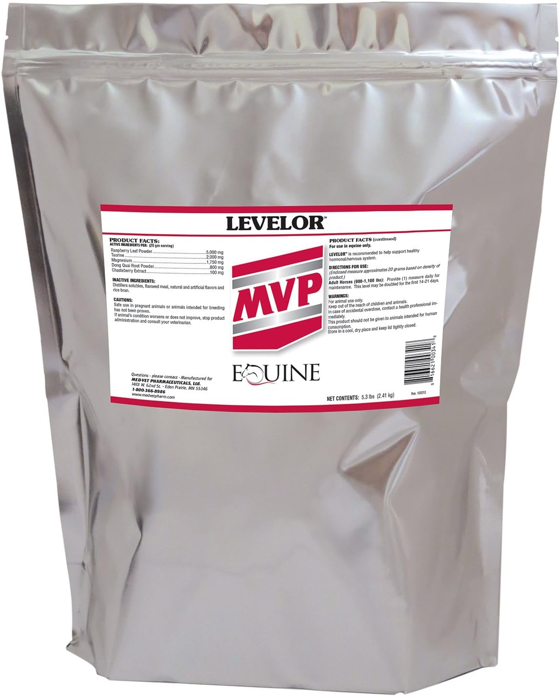 Equine MVP Levelor Supplement (5.3 lb) for Improved Horse Behavior