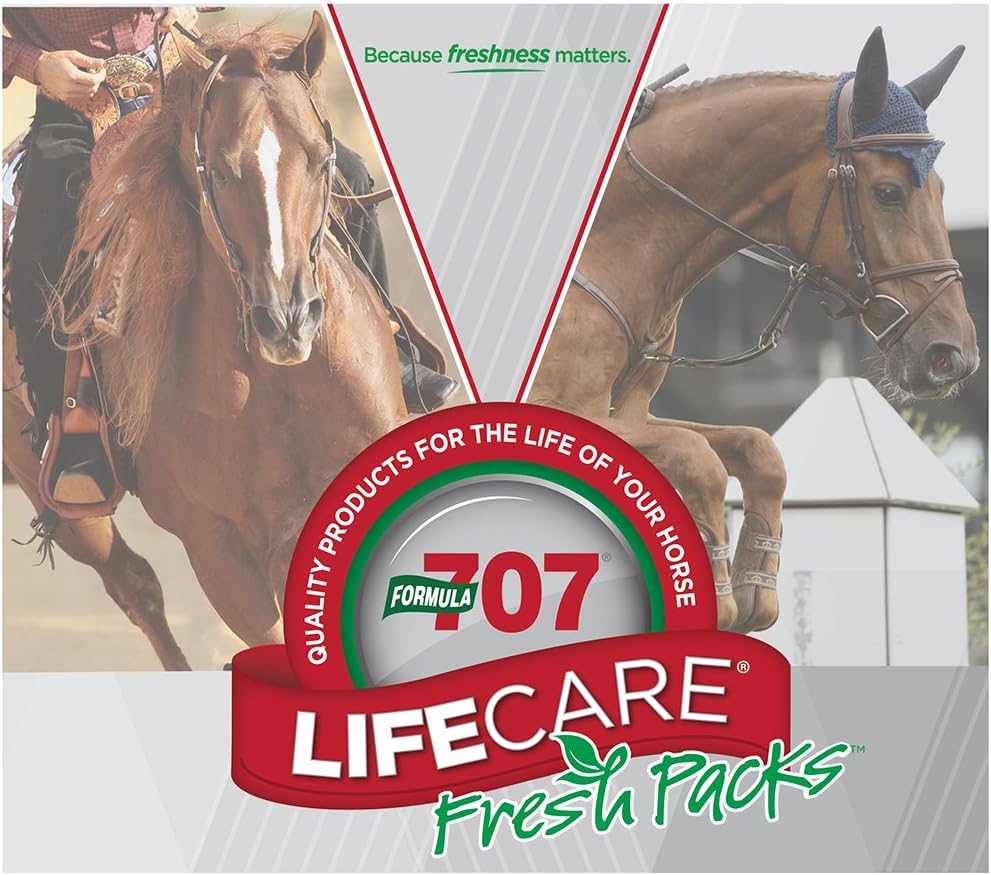 Equine Supplement: Formula 707 Joint 6in1 + Daily Essentials Combo Fresh Packs, 28 Day Supply - Green-Lipped Mussel, Glucosamine, Chondroitin, Collagen, Bromelain, MSM & Vitamins