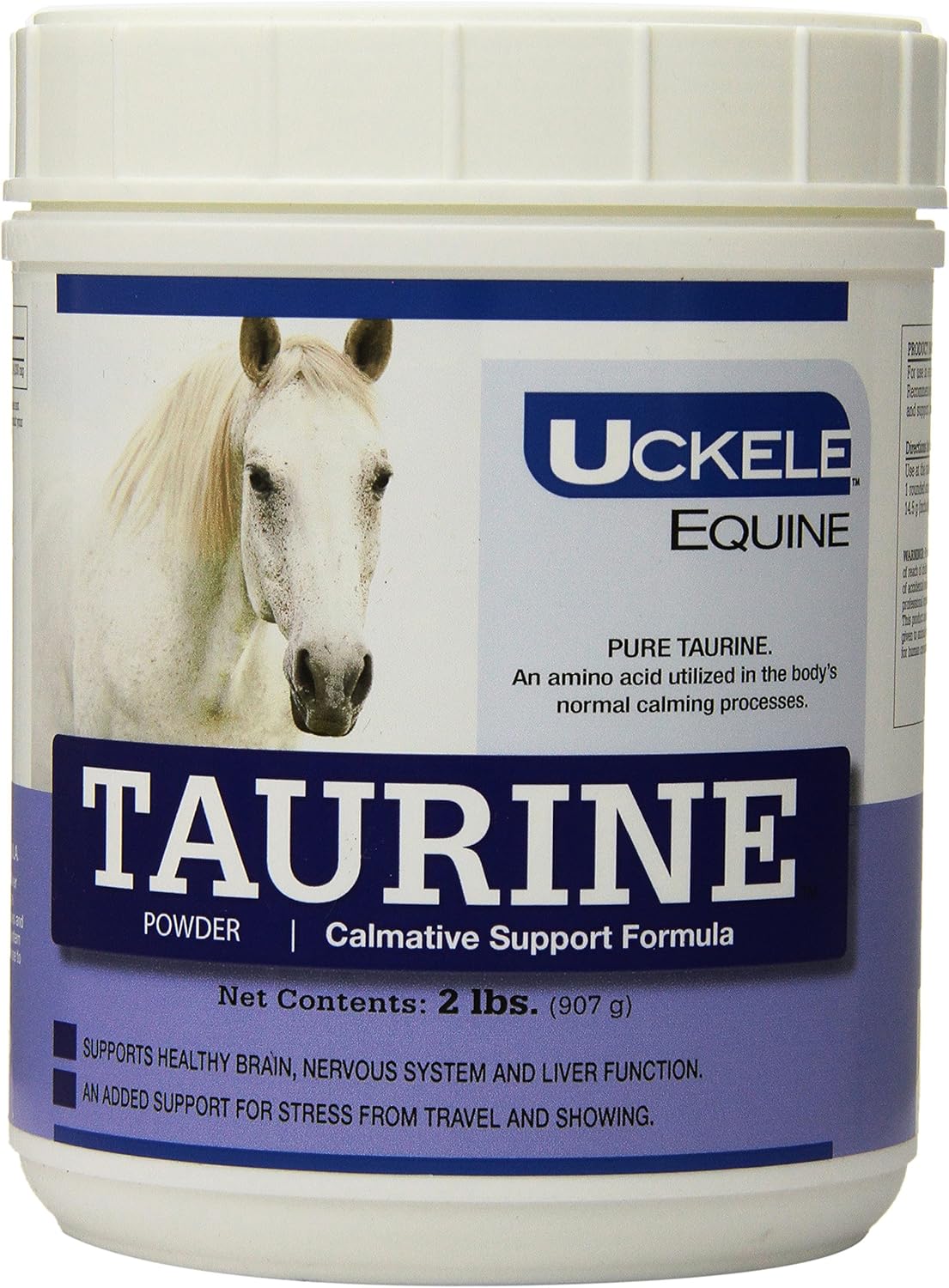 Equine Taurine Supplement for Calmative Support - Vitamin & Mineral Formula for Horses - 2 lb