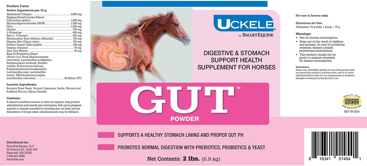Equine Vitamin & Mineral Supplement - Uckele Gut Horse Supplement - 2lb Size