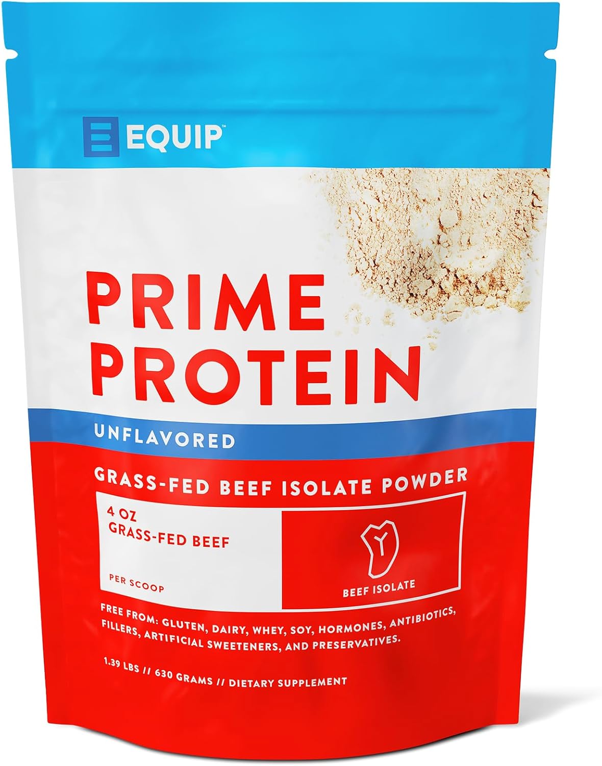 Equip Foods Prime Protein Powder Bundle - Unflavored and Salted Caramel Options for Muscle Recovery and Nutrition Boost