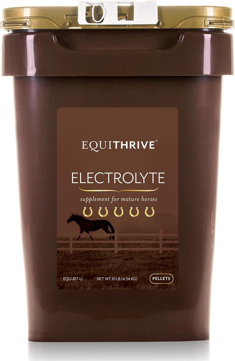 Equithrive Horse Electrolyte Pellets, Vitamins and Minerals Supplement - 10 lbs, 50 Day Supply for Training and Competition