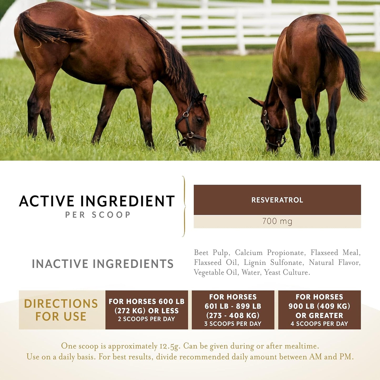 Equithrive Metabarol Horse Supplement Pellets - Metabolic Support with Resveratrol - 3.3 lbs