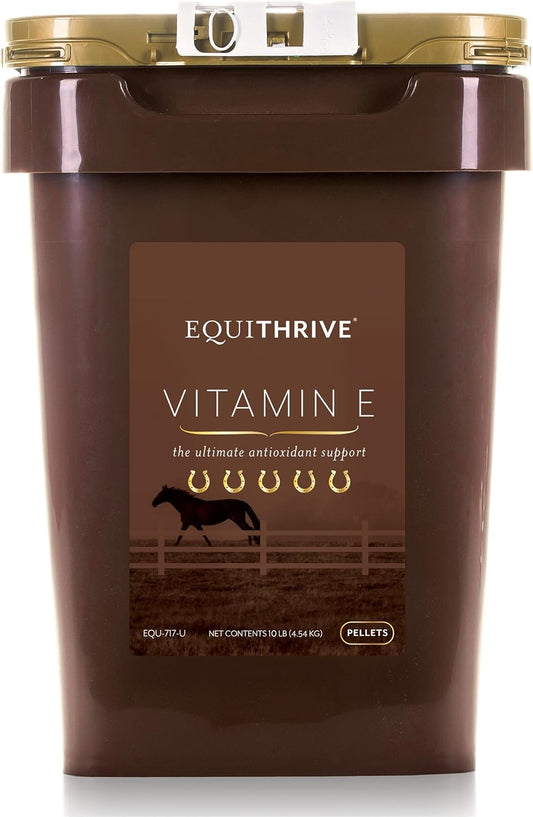 Equithrive Vitamin E Pellets with Omega 3 for Horses, Antioxidant Support, 10 lbs - Equine Products & Supplies