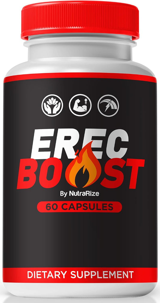ErecBoost Pills for Energy and Overall Health - 60 Capsules by NutraRize