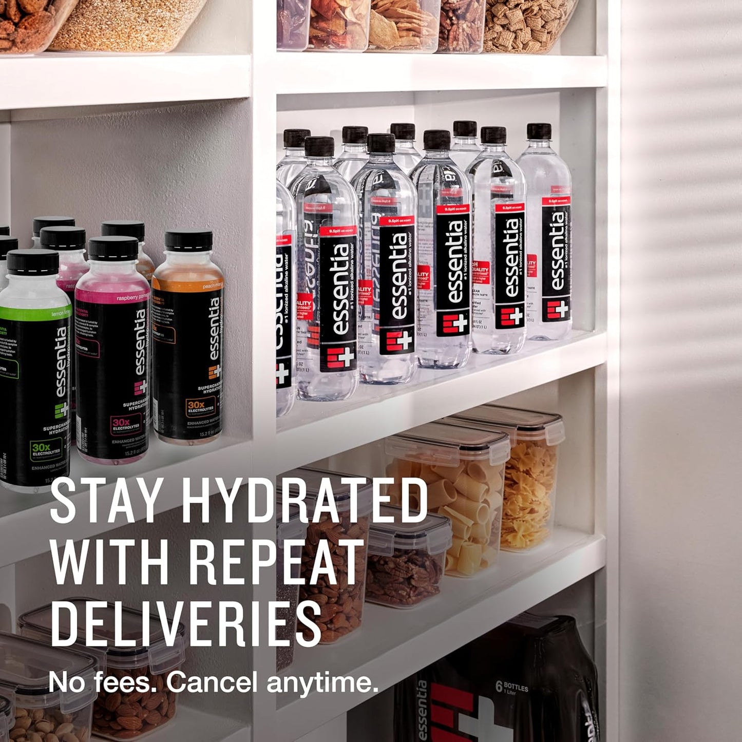Essentia Hydroboost Raspberry Pomegranate Bottled Water 15.2 fl oz 12 Pack - Enhanced with B-Complex Vitamins & Electrolytes for Supercharged Hydration