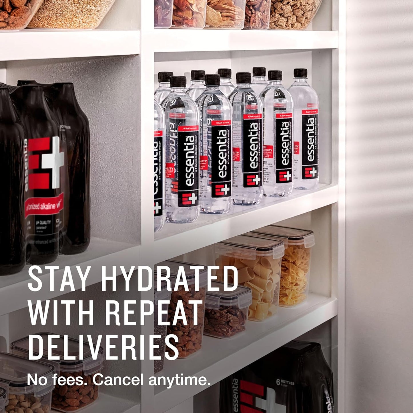 Essentia Water 1L Bottle - 99.9% Pure Ionized Alkaline Water with Electrolytes, pH 9.5+, Smooth Taste