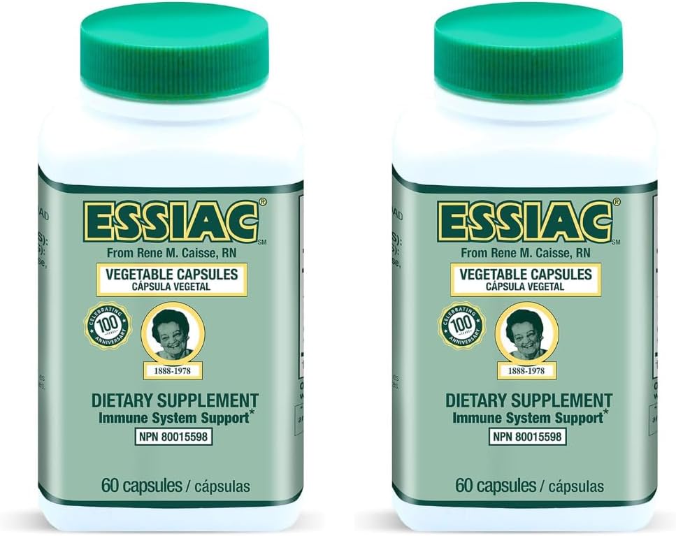 Essiac Tea Herbal Extract Capsules - 120 Capsules | Antioxidant Blend for Health & Well-Being | Original Formula Since 1922 (2-Pack)