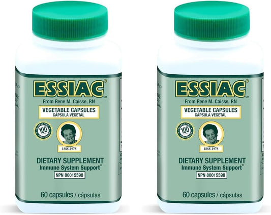 Essiac Tea Herbal Extract Capsules - 120 Capsules | Antioxidant Blend for Health & Well-Being | Original Formula Since 1922 (2-Pack)