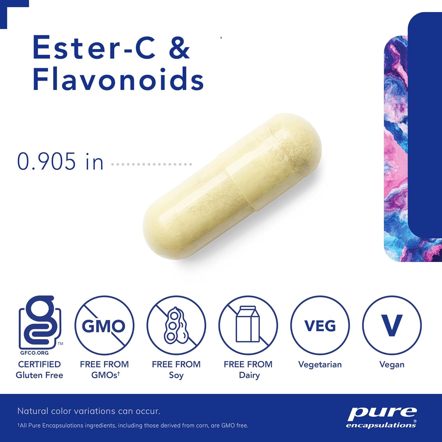 Ester-C & Flavonoids Vitamin C Supplement - Antioxidant & Immune Support - Gentle on Digestion - Vegan & Non-GMO - 90 Capsules