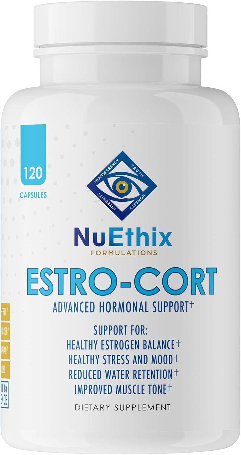 Estro-Cort Anti-Estrogen Nutritional Support Supplement - 120 Capsules by NuEthix Formulations