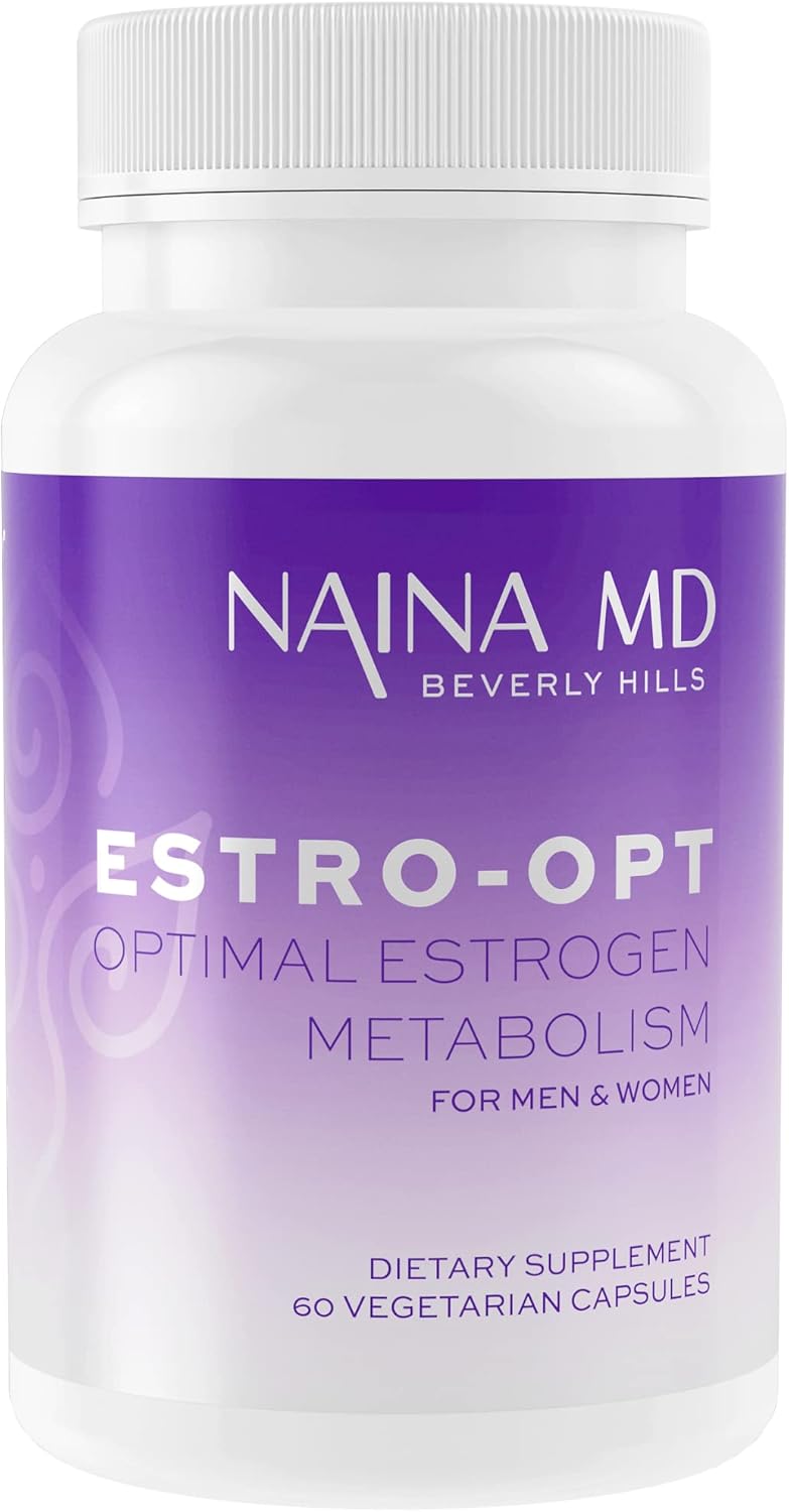 Estro-Opt Estrogen Blocker for Hormonal Balance in Men/Women, Teens - PCOS & Menopause Support, Testosterone & Skin Improvement