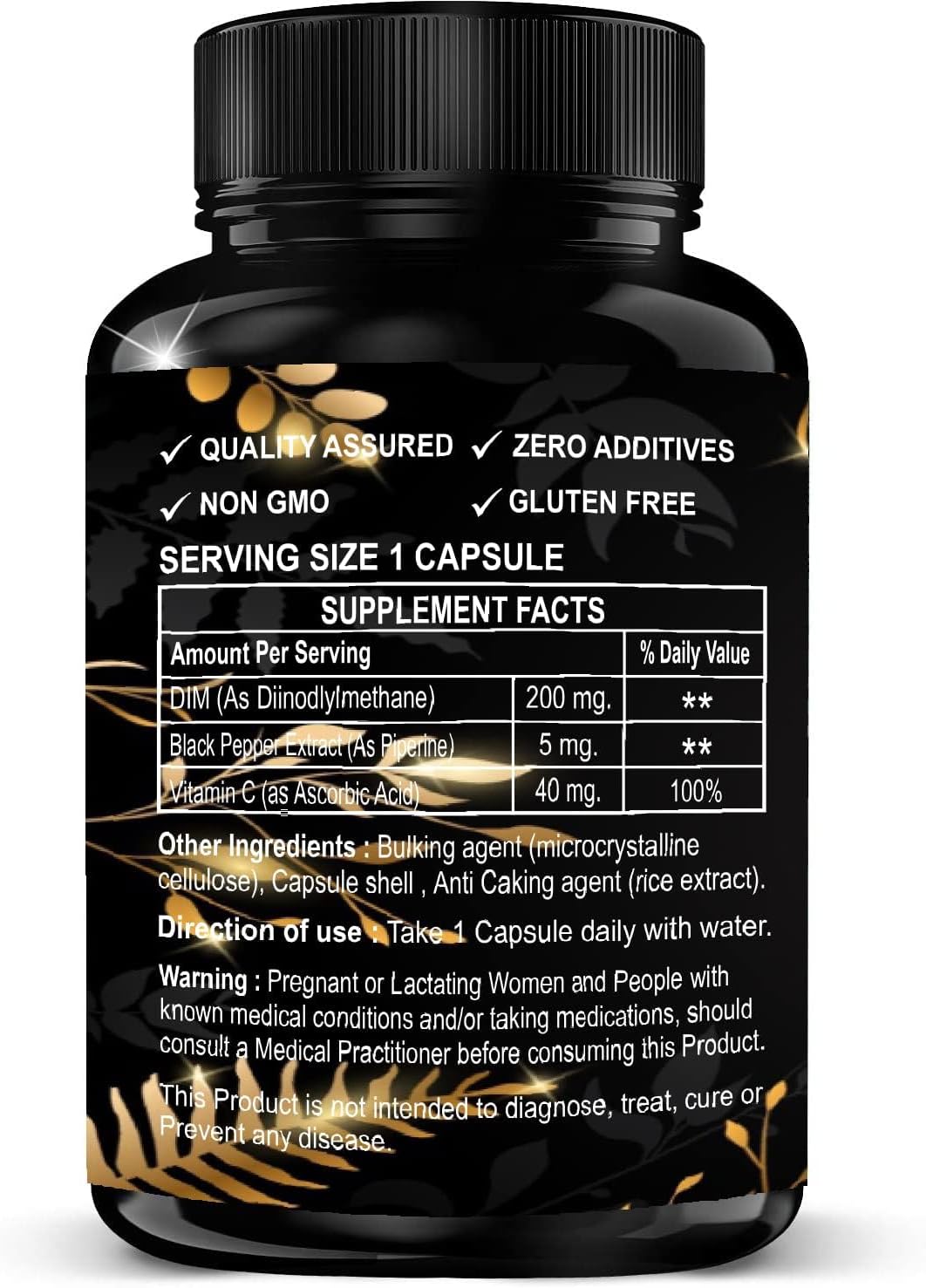 Estrogen Balance Supplement for Acne and Menopause Support | Antioxidant Boost | Non-GMO, Vegan | 90 Capsules