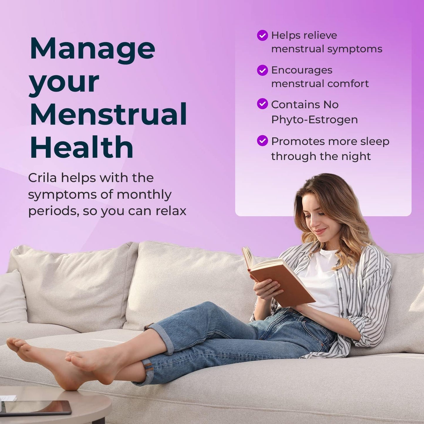 Estrogen-Free Fertility Support Capsules for Healthy Menstrual Cycle Regulation, 2 Month Supply | Relief for Cramps, Menopause, and PMS | Ovarian Support Vitamins for Women