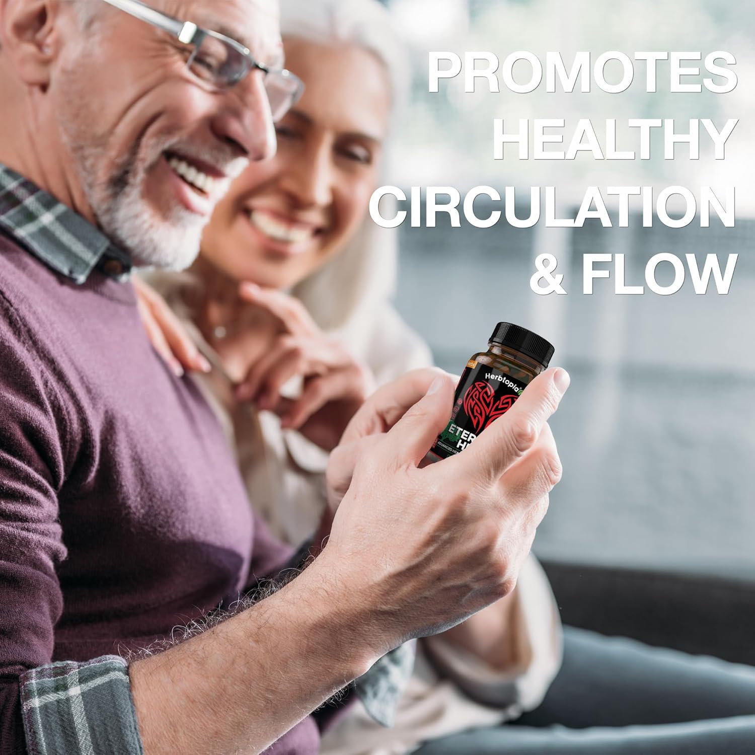 Eternal Health Blood Pressure Support Supplement with CoQ10 & K2 - Heart Health Formula - 60 Capsules